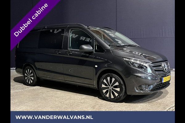 Mercedes-Benz Vito 116 CDI 163pk Automaat L2H1 Dubbele Cabine Euro6 Fabrieksgarantie Airco | 5-Zits Cruisecontrol, Parkeersensoren, LMV, LED, Apple Carplay & Android Auto, Trekhaak, Camera