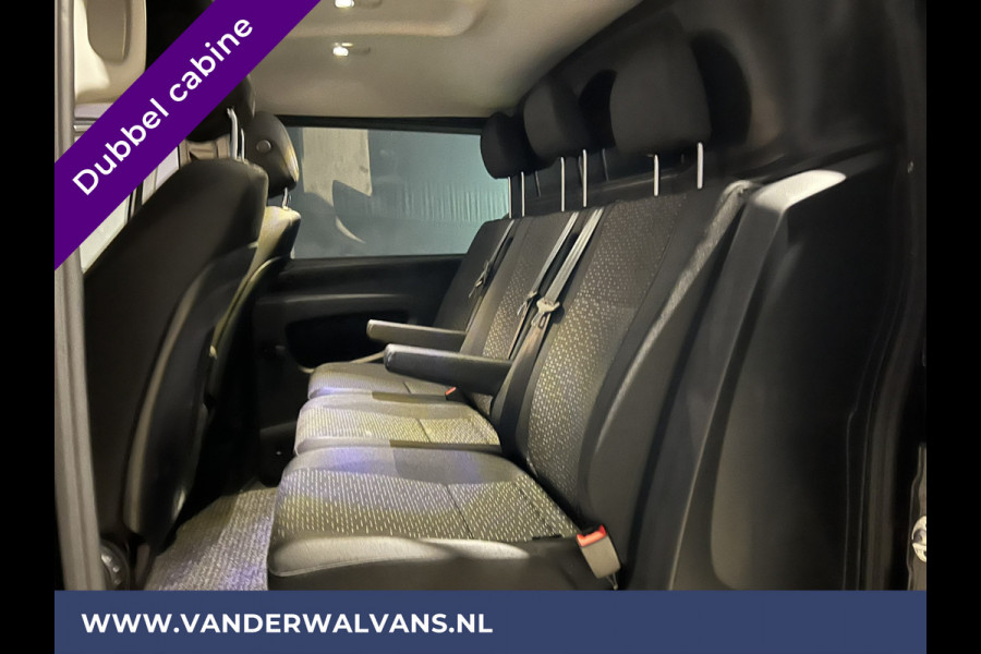 Mercedes-Benz Vito 116 CDI 163pk Automaat L2H1 Dubbele Cabine Euro6 Fabrieksgarantie Airco | 5-Zits Cruisecontrol, Parkeersensoren, LMV, LED, Apple Carplay & Android Auto, Trekhaak, Camera