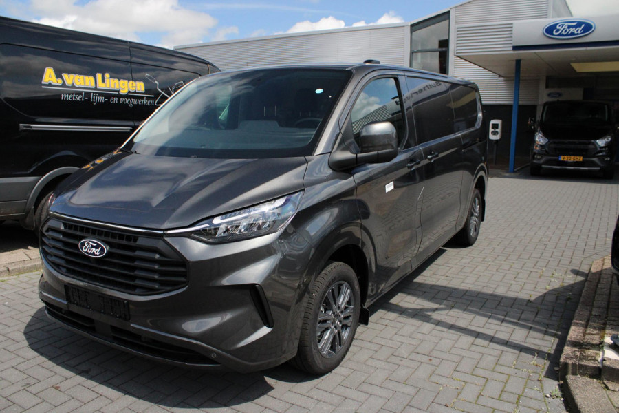 Ford Transit Custom 320 2.0 TDCI L2H1 Limited 170pk Automaat! | 5 jaar garantie |  17 inch velgen | Dubbele schuifdeur | Draadloos opladen | Reservewiel |  70L brandstoftank