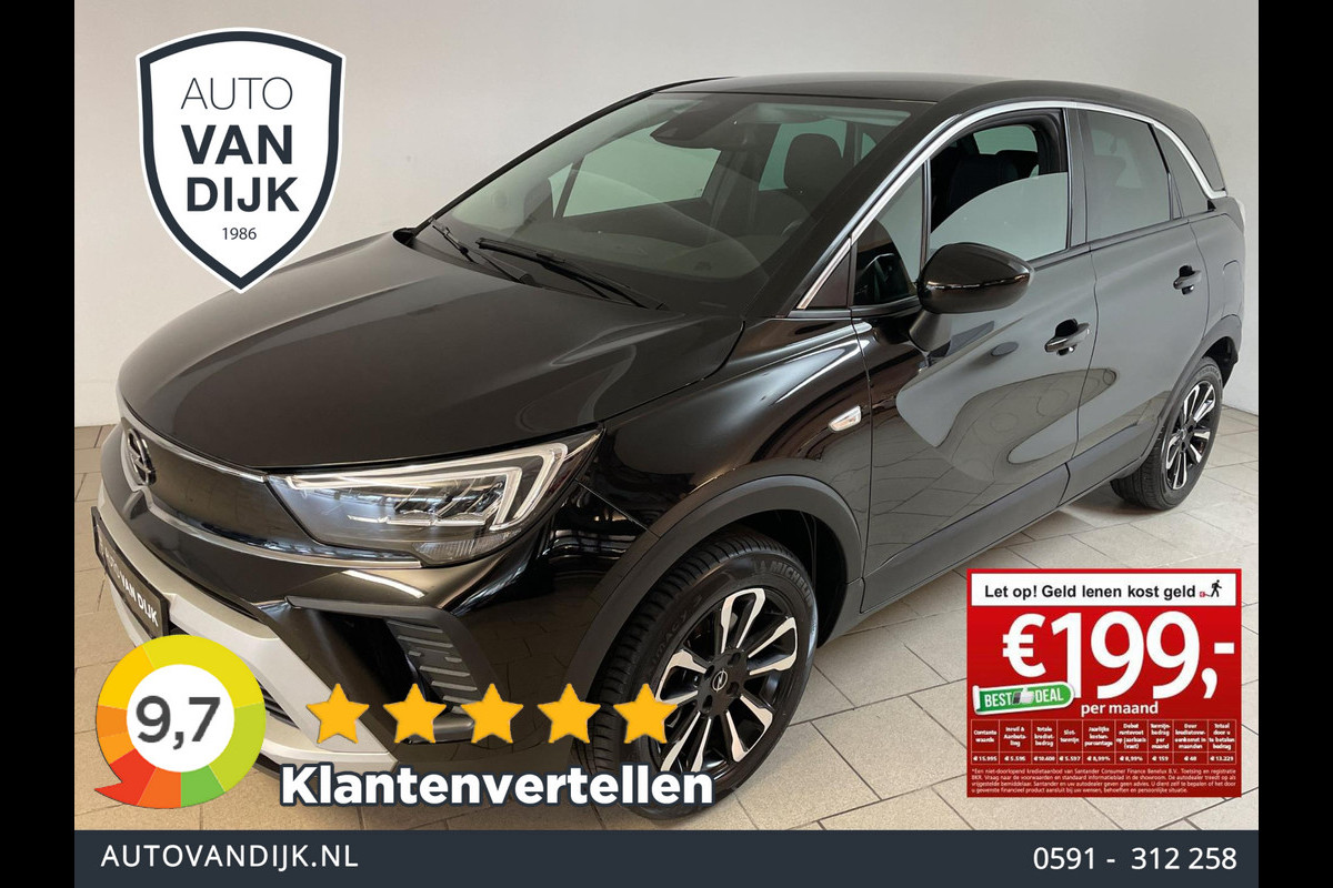 Opel Crossland 1.2 Turbo Ultimate 130PK AUTOMAAT AIRCO NAVI CRUISE BLUETOOTH VELGEN PRIVACYGLAS NIEUWSTAAT