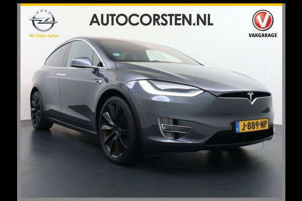 Tesla Model X 100 LR 6p. 22"LM Trekhaaak 2.250KG trekvermogen! 449pk 100kw/h Accu Luchtvering Adaptive Cruise  FSD-vb PanoDak Elektr.Vleugelde Elektr.Aklep en A-Deuren Adaptive Led Verlichting Audio Premium Adaptief Onderstel ! Bordherkenning Sproeiers/Bladen Verwarmd Long Range AutoPilot Premium-Interieur+Essenhout Sentry Mode Vale tot 200kw DC laden tot 16,5 AC laden Garantie tot 9-2028/240.000 km (ACCU/Aandrijflijn)