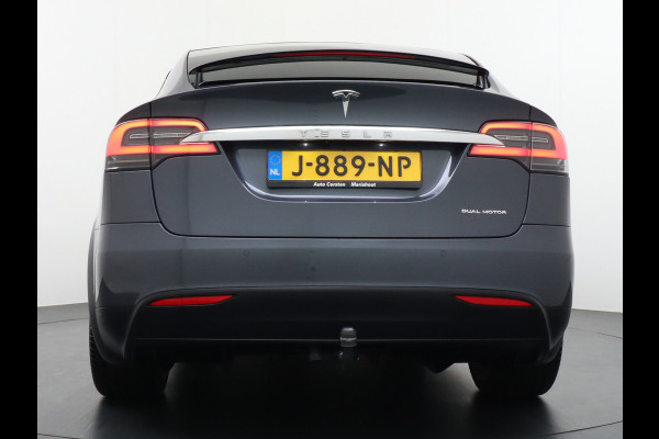 Tesla Model X 100 LR 6p. 22"LM Trekhaaak 2.250KG trekvermogen! 449pk 100kw/h Accu Luchtvering Adaptive Cruise  FSD-vb PanoDak Elektr.Vleugelde Elektr.Aklep en A-Deuren Adaptive Led Verlichting Audio Premium Adaptief Onderstel ! Bordherkenning Sproeiers/Bladen Verwarmd Long Range AutoPilot Premium-Interieur+Essenhout Sentry Mode Vale tot 200kw DC laden tot 16,5 AC laden Garantie tot 9-2028/240.000 km (ACCU/Aandrijflijn)