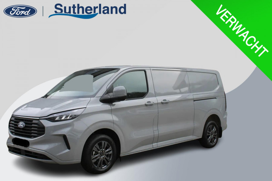 Ford Transit Custom 320 2.0 TDCI L2H1 Limited 170pk Automaat! | 5 jaar garantie |  17 inch velgen | Dubbele schuifdeur | Trekhaak | Draadloos opladen | Reservewiel |  70L brandstoftank