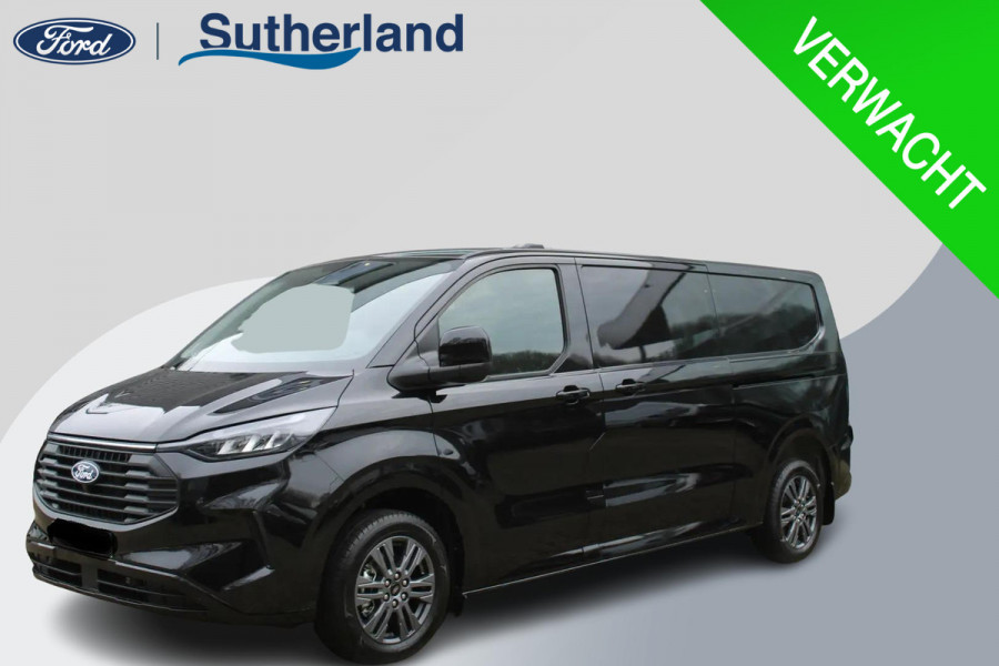 Ford Transit Custom 320 2.0 TDCI L2H1 Limited 170pk Automaat! | 5 jaar garantie |  17 inch velgen | Dubbele schuifdeur | Trekhaak | Draadloos opladen | Reservewiel |  70L brandstoftank