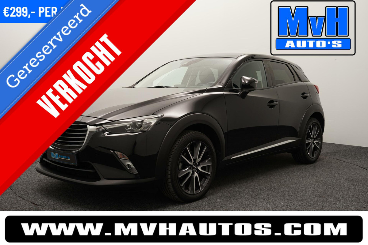 Mazda CX-3 2.0 SkyActiv-G 120 SkyLease GT|LUXE!|LEER|TREKH|HUD