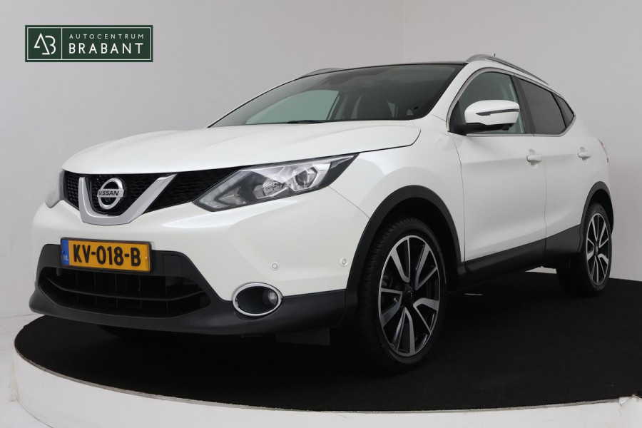 Nissan QASHQAI 1.2 Tekna (NAVIGATIE, PANORAMADAK, CAMERA, PARKEERSENSOREN, STOELVERWARMING, CRUISE, NL-AUTO, GOED ONDERHOUDEN)