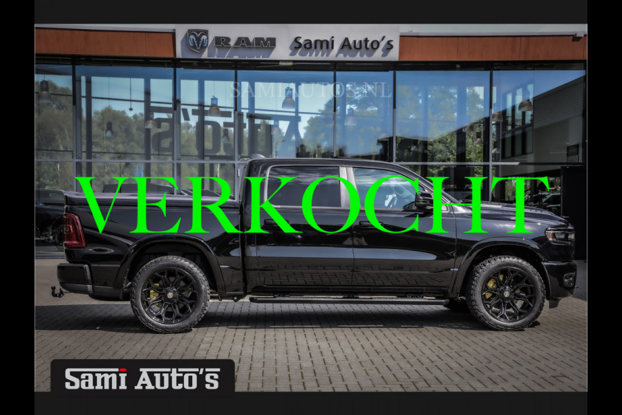 Dodge Ram 2025 LARAMIE NIGHT PREMIUM | BOM VOL + 14.4 INCH SCHERM BOM VOL | LUCHTVERING | HUD | HURRICAN 420PK 636 Nm TWIN TURBO | PRIJS M DUBBELE CABINE | PICK UP | 5 PERSOONS | DC | GRIJSKENTEKEN | VOORRAAD NR 2199 - 4973