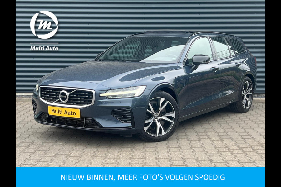 Volvo V60 T8 Twin Engine AWD R-Design Plug in Hybrid PHEV | Panodak | Trekhaak af Fabriek | Led | Carplay | Sportstoelen Leder |