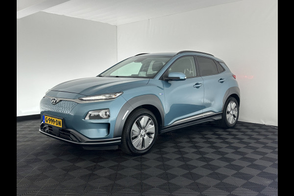 Hyundai Kona EV Premium 64 kWh (INCL-BTW) *VOLLEDER | HEAD-UP | FULL-LED | NAVI-FULLMAP | DAB | ADAPTIVE-CRUISE | KRELL-AUDIO | KEYLESS | CAMERA | BLIND-SPOT | LANE-ASSIST | VIRTUAL-COCKPIT | TOWBAR | COMFORT-SEATS | 17"AL