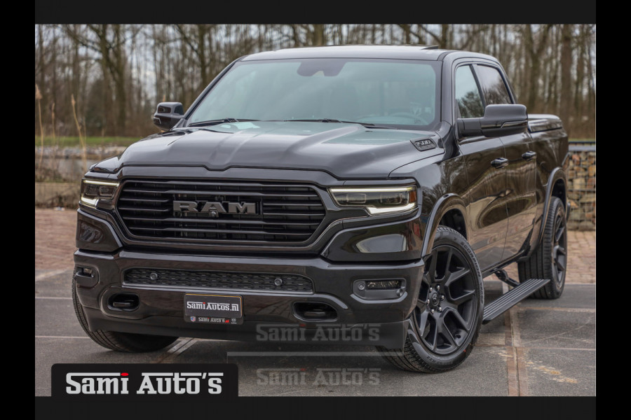 Dodge Ram 1500 LONGHORN BLACK OPS | ALL-IN PRIJS | HUD & VIRTUAL | PRIJS MET LPG + HEAD UP ADG + DEKSEL + PANORAMADAK GWJ + LUCHTVERING SE CREW CAB | DUBBELE CABINE | 5,7L V8 HEMI 402 PK 4X4 | 5 PERSOONS | GRIJSKENTEKEN | VOORRAAD NR 2185 - 9547