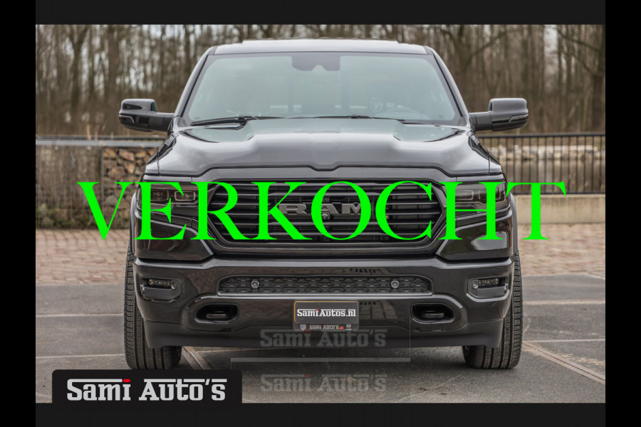 Dodge Ram 1500 LONGHORN BLACK OPS | ALL-IN PRIJS | HUD & VIRTUAL | PRIJS MET LPG + HEAD UP ADG + DEKSEL + PANORAMADAK GWJ + LUCHTVERING SE CREW CAB | DUBBELE CABINE | 5,7L V8 HEMI 402 PK 4X4 | 5 PERSOONS | GRIJSKENTEKEN | VOORRAAD NR 2184 - 4966