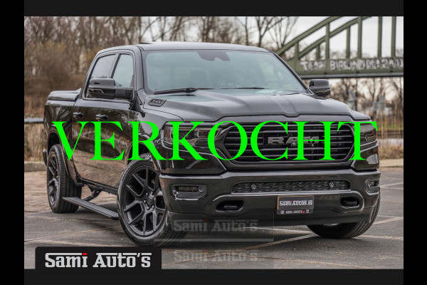 Dodge Ram 1500 LONGHORN BLACK OPS | ALL-IN PRIJS | HUD & VIRTUAL | PRIJS MET LPG + HEAD UP ADG + DEKSEL + PANORAMADAK GWJ + LUCHTVERING SE CREW CAB | DUBBELE CABINE | 5,7L V8 HEMI 402 PK 4X4 | 5 PERSOONS | GRIJSKENTEKEN | VOORRAAD NR 2184 - 4966