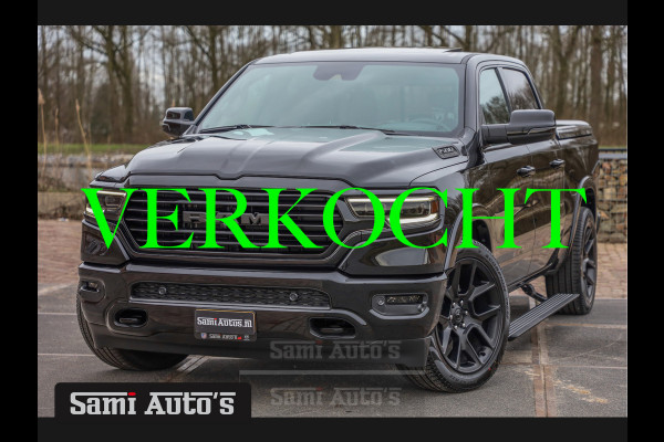 Dodge Ram 1500 LONGHORN BLACK OPS | ALL-IN PRIJS | HUD & VIRTUAL | PRIJS MET LPG + HEAD UP ADG + DEKSEL + PANORAMADAK GWJ + LUCHTVERING SE CREW CAB | DUBBELE CABINE | 5,7L V8 HEMI 402 PK 4X4 | 5 PERSOONS | GRIJSKENTEKEN | VOORRAAD NR 2184 - 4966