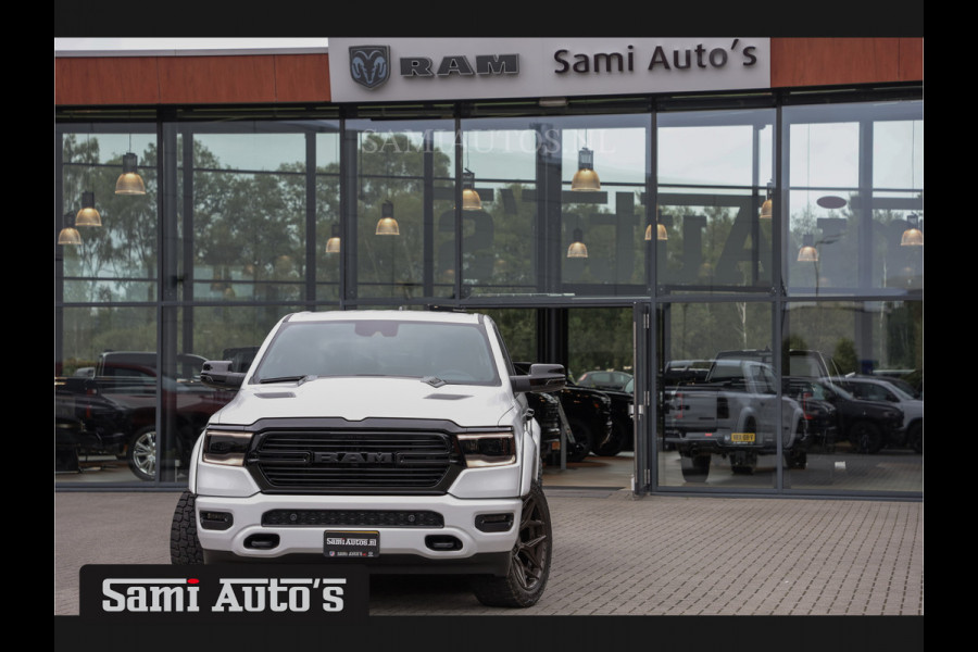 Dodge Ram 1500 HULK | ALL-IN PRIJS ZO ALS AFGEBEELD | 5.7 V8 HEMI 4x4 | LARAMIE NIGHT EDITION | PRIJS MET LPG EN GARANTIE EN DIKKE WIELEN EN WIDEBODY | DUBBELE CABINE | 5 PERSOONS | VOORRAAD NR 2015 - 4725 | DIRECT BESCHIKBAAR |