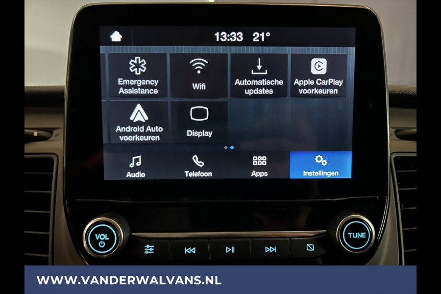 Ford Transit Custom 2.0 TDCI 131pk L2H1 Euro6 Airco | Apple Carplay | LED | Cruisecontrol Android Auto, Stoelverwarming, Verwarmde voorruit, Parkeersensoren, Bijrijdersbank, 2800kg trekvermogen