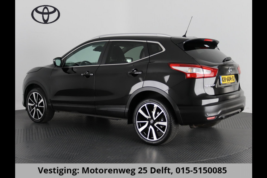 Nissan QASHQAI 1.2 TEKNA LEDER PANODAK 360 CAMERA.LEDER.PDC. GOED ONDERHOUDEN!