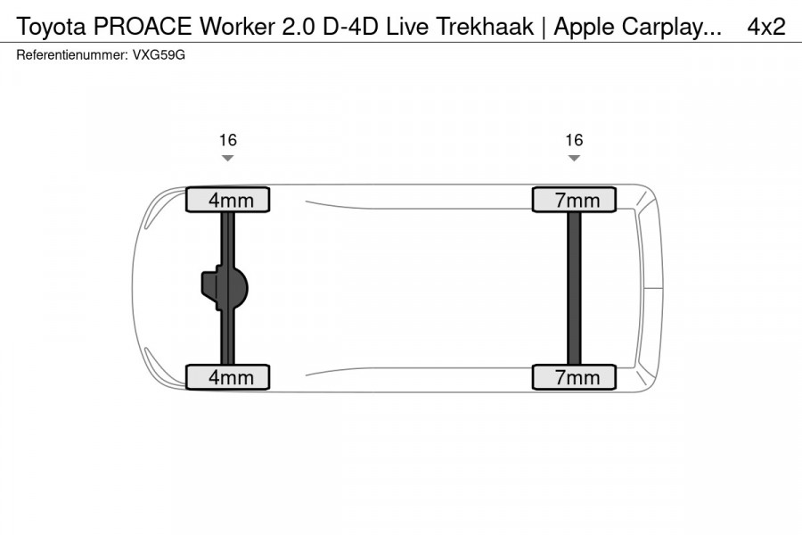 Toyota ProAce Worker 2.0 D-4D Live Trekhaak | Apple Carplay & AndroidAUTO | Cruise Control |