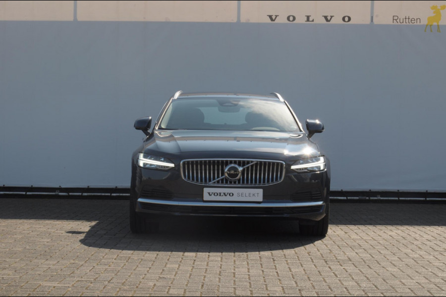 Volvo V90 T6 350PK Automaat Recharge AWD Plus Bright / Adpatieve cruise control/ BLIS/ Elektrische stoelen/ Harman Kardon audio/ Stoel en stuurwielverwarming/ Parkeersensoren met camera