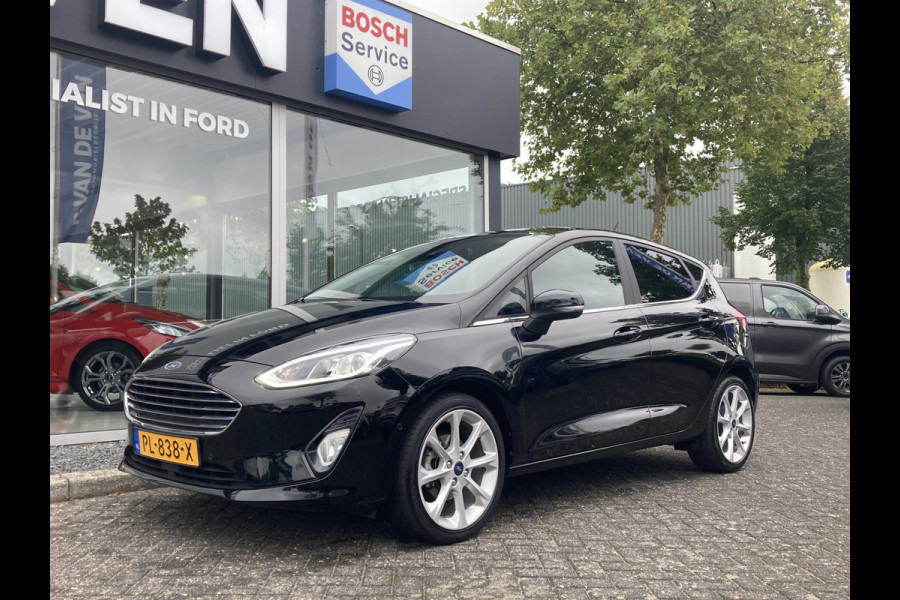 Ford Fiesta 1.0 EcoBoost Titanium 100pk/74kW 6-bak | Adap. Cruise | B&O | Camera | Navigatie | 17 inch | Dab+ | Privacy Glass | etc. etc.