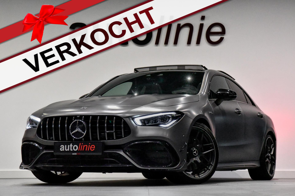 Mercedes-Benz CLA-Klasse AMG 45 S 4MATIC+ Aero, Pano, Schaal, 360, Memory, Burm, Keyless, Dodeh, CarPlay!