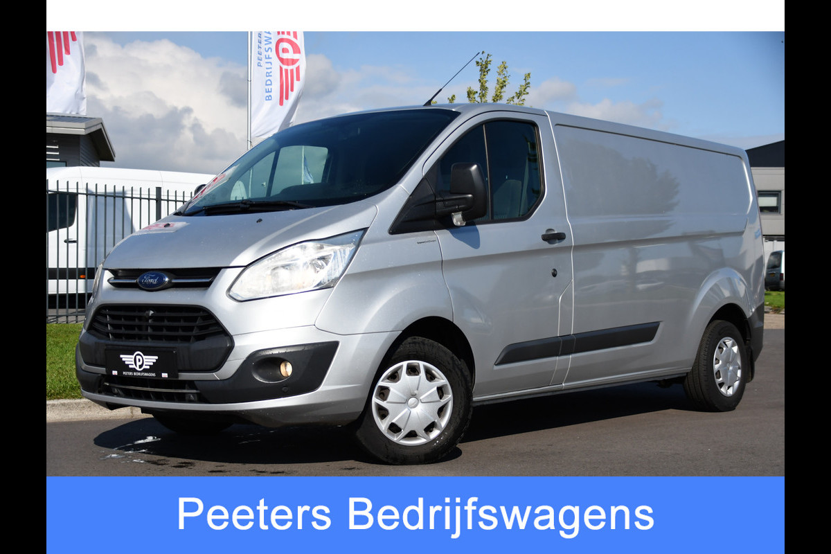 Ford Transit Custom 290 2.0 TDCI L2H1 PB Edition Cruise, Sensoren, 130PK, Euro 6, Trekhaak, Airco, Radio,