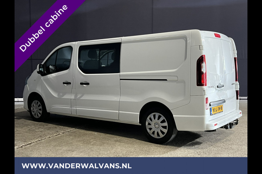 Renault Trafic 2.0 dCi 120pk L2H1 Dubbele Cabine Euro6 Airco | 2x zijdeur | Navigatie | LED | Cruisecontrol Trekhaak, Parkeersensoren, 5-zits