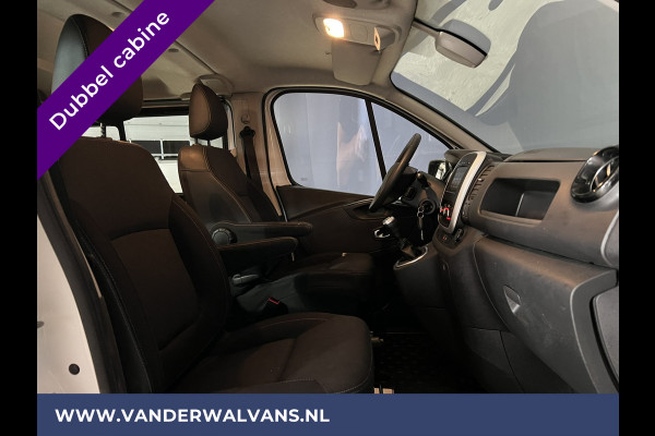 Renault Trafic 2.0 dCi 120pk L2H1 Dubbele Cabine Euro6 Airco | 2x zijdeur | Navigatie | LED | Cruisecontrol Trekhaak, Parkeersensoren, 5-zits