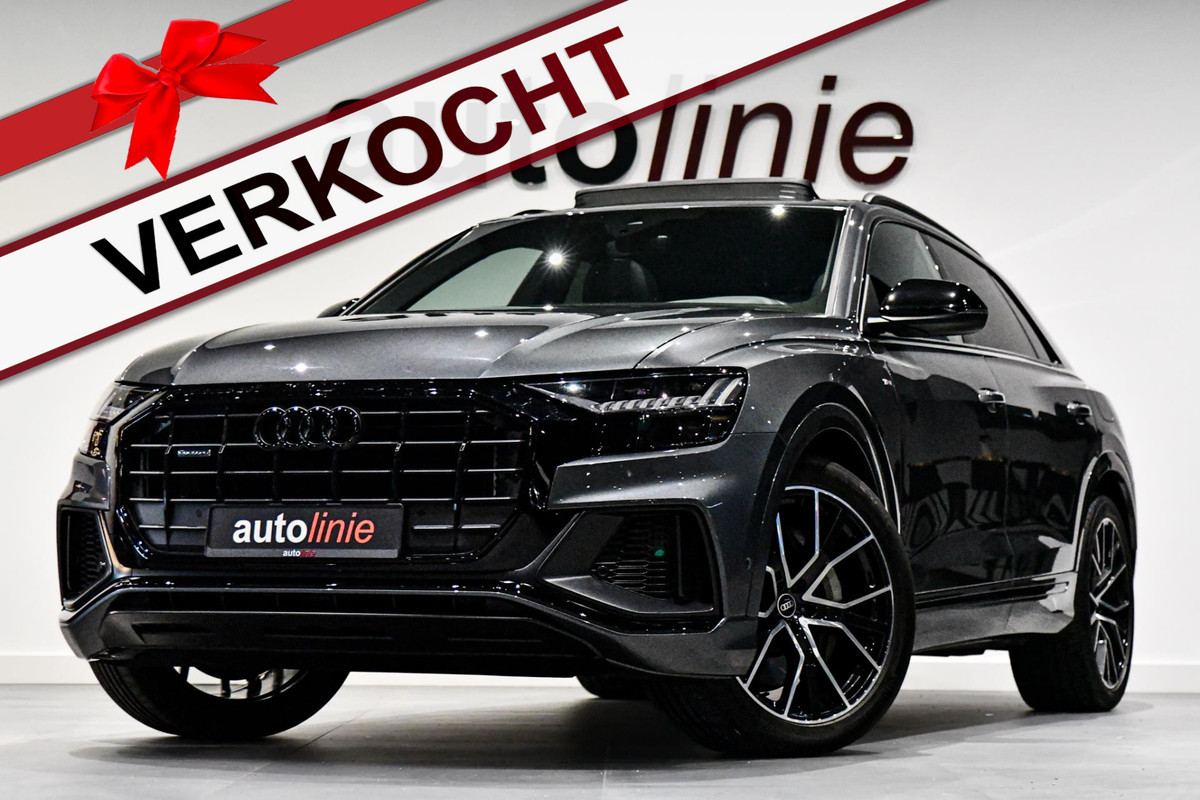 Audi Q8 55 TFSI e quattro S-Line, Camera, BTW, Lucht, Softclose, Pano, Keyless, Dodeh, Sfeer, 22"!