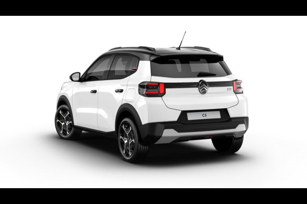 Citroën C3 1.2 Turbo You + Pack PLUS | Zwart dak | 17" Stalen velgen | Draadloos Apple Carplay & Android Auto | DAB+ | Nieuw model!