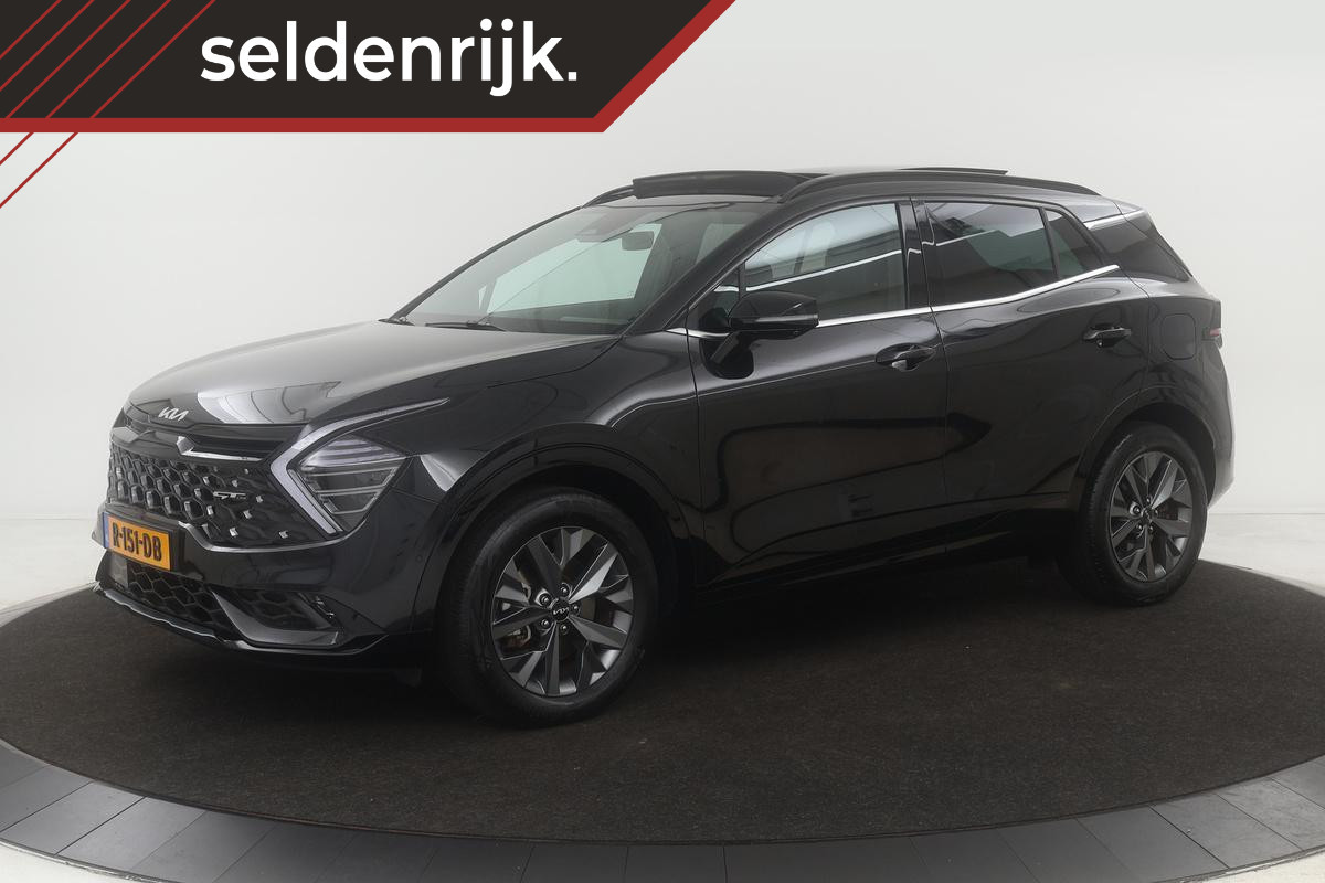 Kia Sportage 1.6 T-GDI Hybrid GT-PlusLine | Panoramadak | Stoelventilatie | Leder | Matrix LED | 360 camera | Sfeerverlichting | Carplay | Adaptive cruise | Keyless | Stuurverwarming