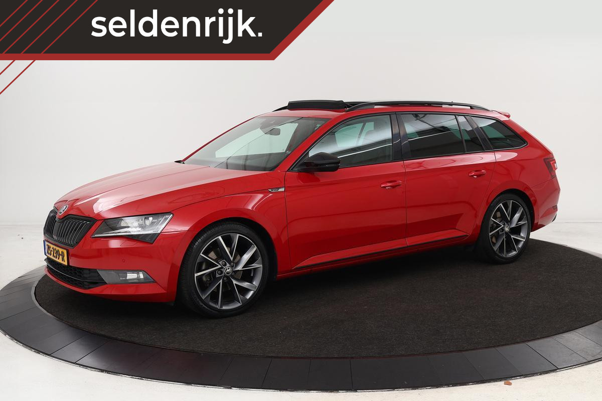 Škoda Superb 1.5 TSI Sportline | Panoramadak Sfeerverlichting | Memory | Adaptive Cruise | Achterbankverwarming | Carplay | Alcantara