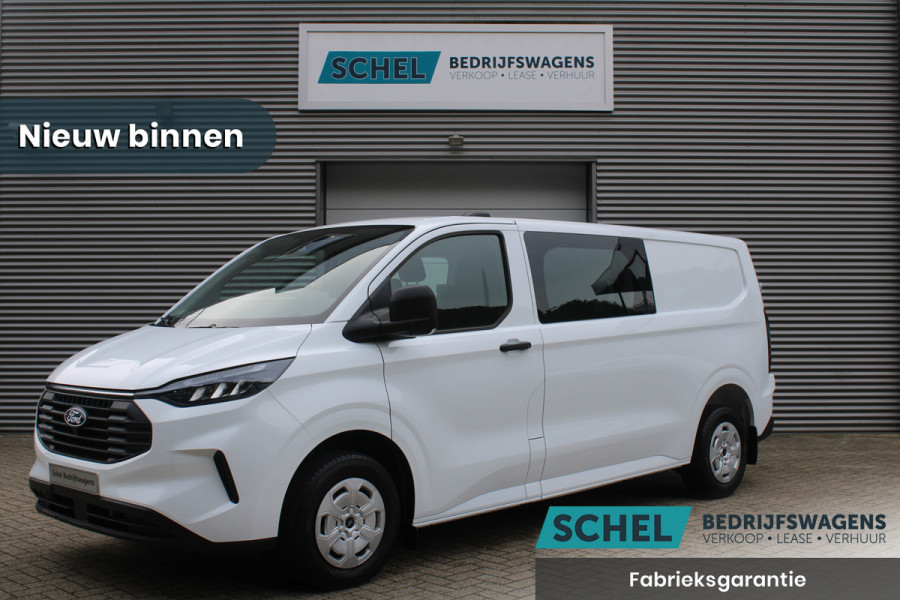 Ford Transit Custom 320 2.0 TDCI L2H1 Trend DC 136pk - Carplay - Android - Camera - Trekhaak - LED koplampen - Stoelverwarming - Rijklaar