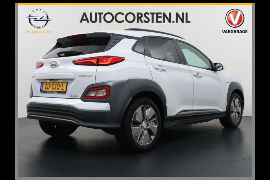 Hyundai Kona EV 64 kWh 204pk Leer Navi Camera Schuifdak Standkachel Elektr.Stoelen+Verwarmd+Ventilatie-koeling ! Adaptive Cruise/Stop&Go Zelf Orig.NLse Auto Heerlijke, sterke FEV , Enorm Efficient en grote accu!  444km wltp range