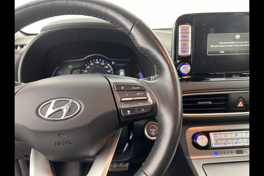 Hyundai Kona EV Premium 64 kWh (INCL-BTW) *FULL-LEATHER | HEAD-UP | FULL-LED | NAVI-FULLMAP | DAB | ADAPTIVE-CRUISE | KRELL-AUDIO | KEYLESS | CAMERA | BLIND-SPOT | LANE-ASSIST | VIRTUAL-COCKPIT | COMFORT-SEATS | 17"ALU*