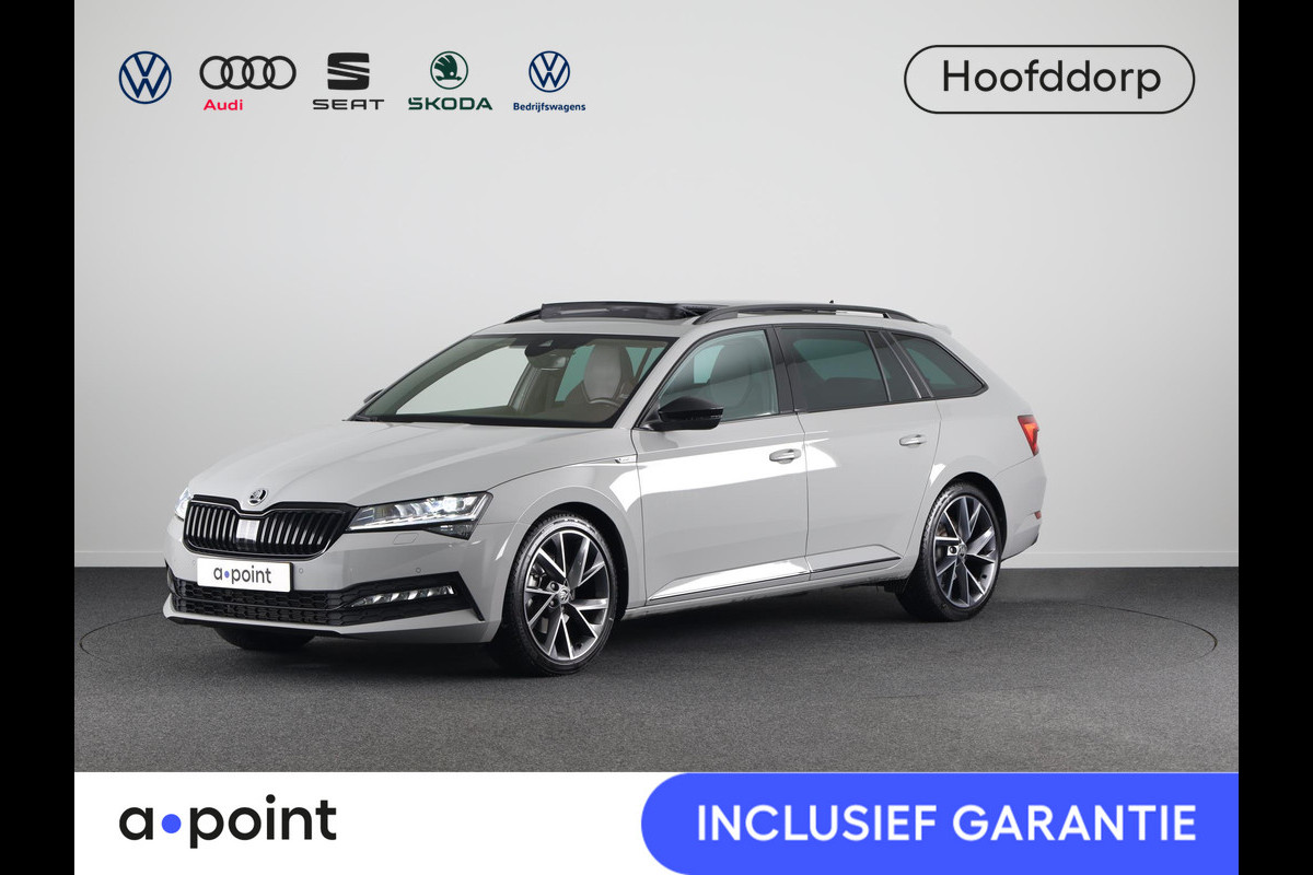 Škoda Superb Combi 1.5 TSI ACT Sportline Business 150PK DSG (Automaat) | Panorama dak | Comfort pakket | Functie pakket | 19"LM velgen |