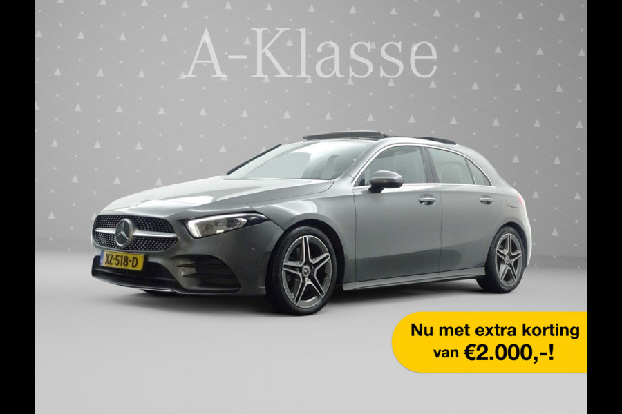 Mercedes-Benz A-Klasse 220 AMG Premium Edition Aut- Panodak I Burmester Audio I Sfeerverlichting I Leder Sport Interieur I Xenon Led I Camera