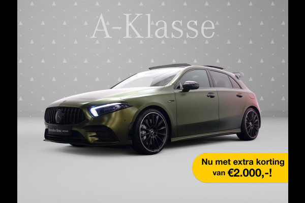 Mercedes-Benz A-Klasse A35 S AMG 4MATIC Performance- 360 Camera I 2x Memory I Panodak I Burmester I Sfeerverlichting I Sport uitlaat