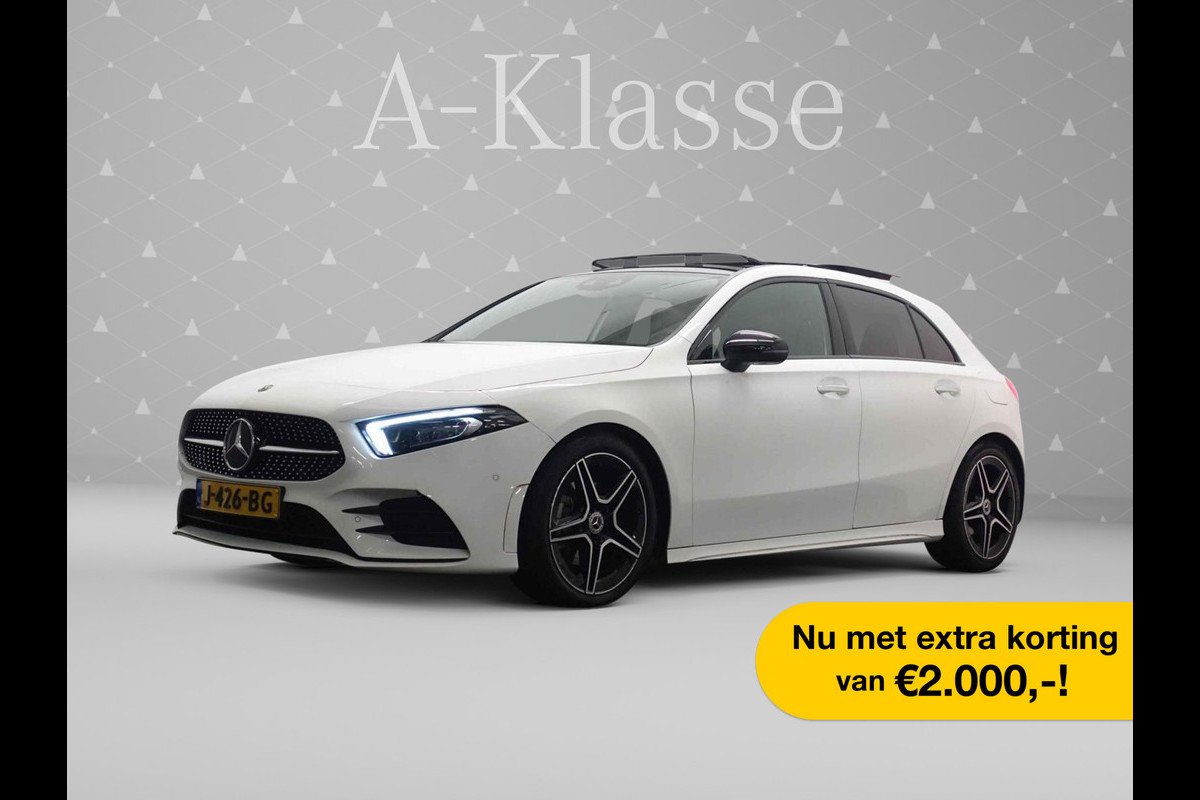 Mercedes-Benz A-Klasse 180 Prestige AMG Ed Autom- Panodak I Leer I MBUX I  Camera I Sfeerverlichting