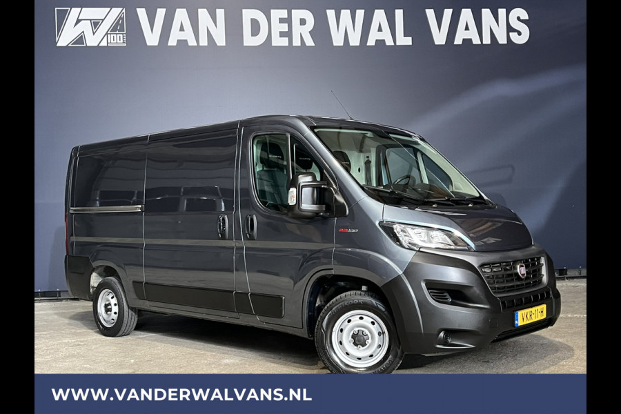 Fiat Ducato 2.3 MultiJet 120pk L2H1 inrichting Euro6 Airco | Navigatie | Camera | 2500kg Trekhaak Cruisecontrol, Bijrijdersbank