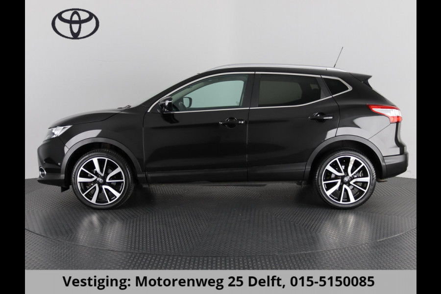 Nissan QASHQAI 1.2 TEKNA LEDER PANODAK 360 CAMERA.LEDER.PDC. GOED ONDERHOUDEN!