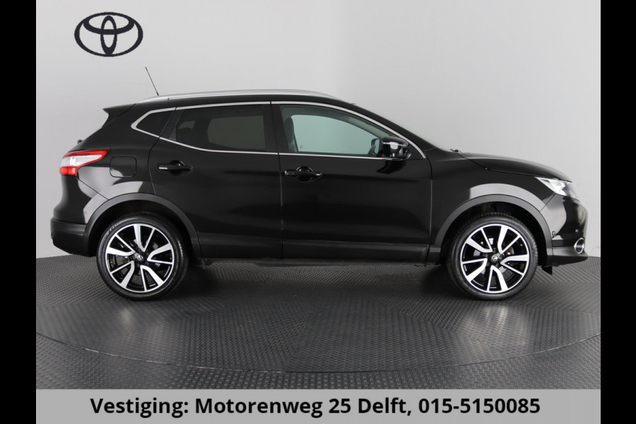 Nissan QASHQAI 1.2 TEKNA LEDER PANODAK 360 CAMERA.LEDER.PDC. GOED ONDERHOUDEN!