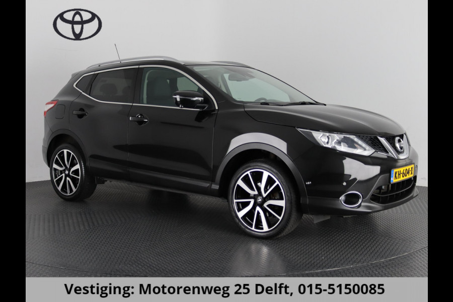 Nissan QASHQAI 1.2 TEKNA LEDER PANODAK 360 CAMERA.LEDER.PDC. GOED ONDERHOUDEN!