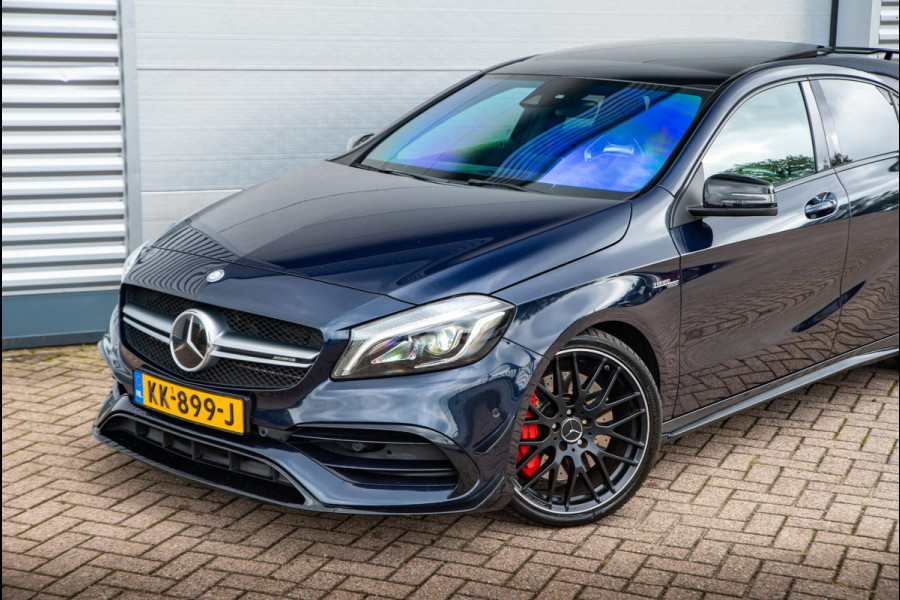 Mercedes-Benz A-Klasse AMG 45 4MATIC Aeropack Panoramadak Schaalstoelen Adapt. Cruise Keyless