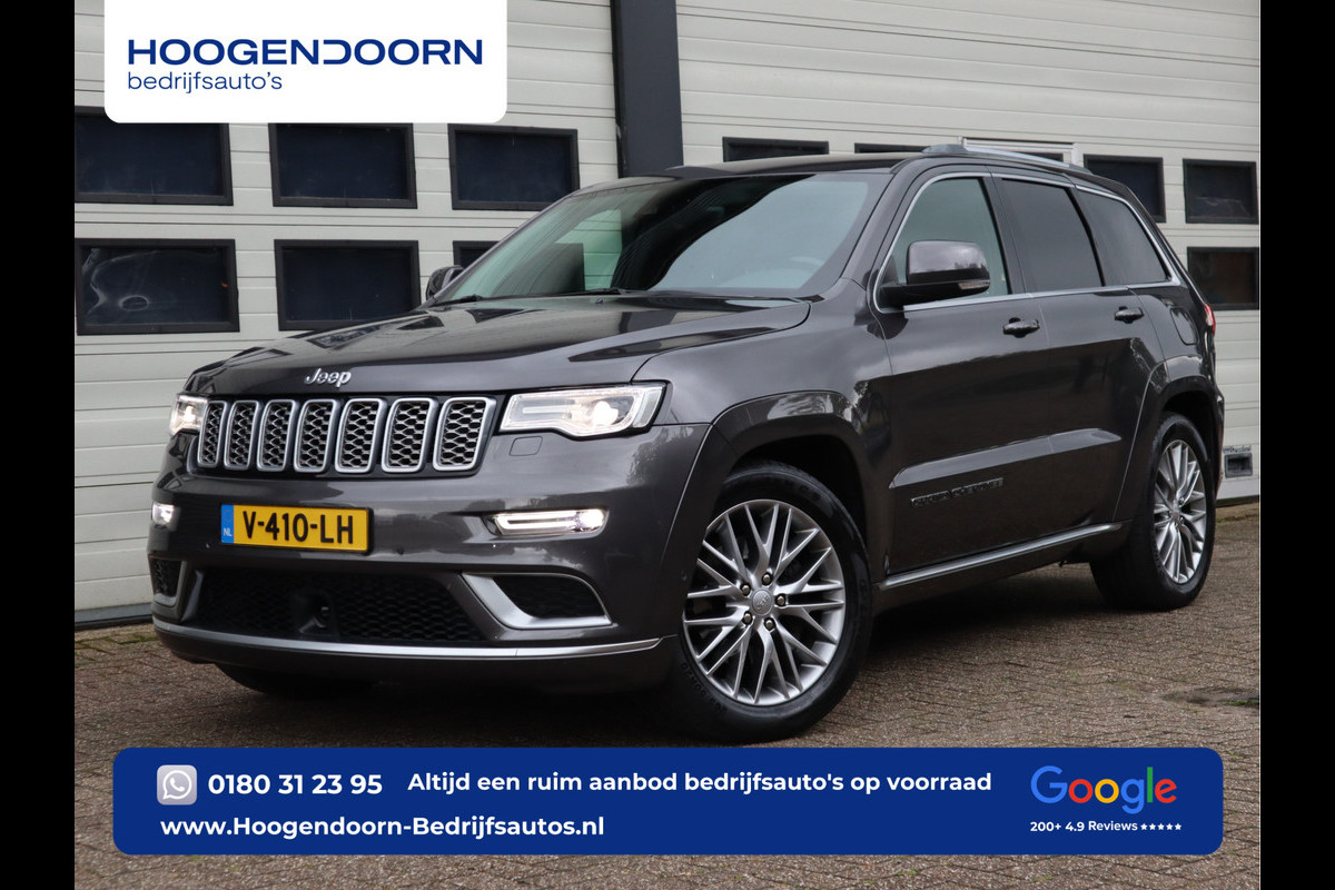 Jeep Grand Cherokee 3.0 CRD 251pk Euro 6 Grijs Kenteken Summit - Pano - ACC - Clima