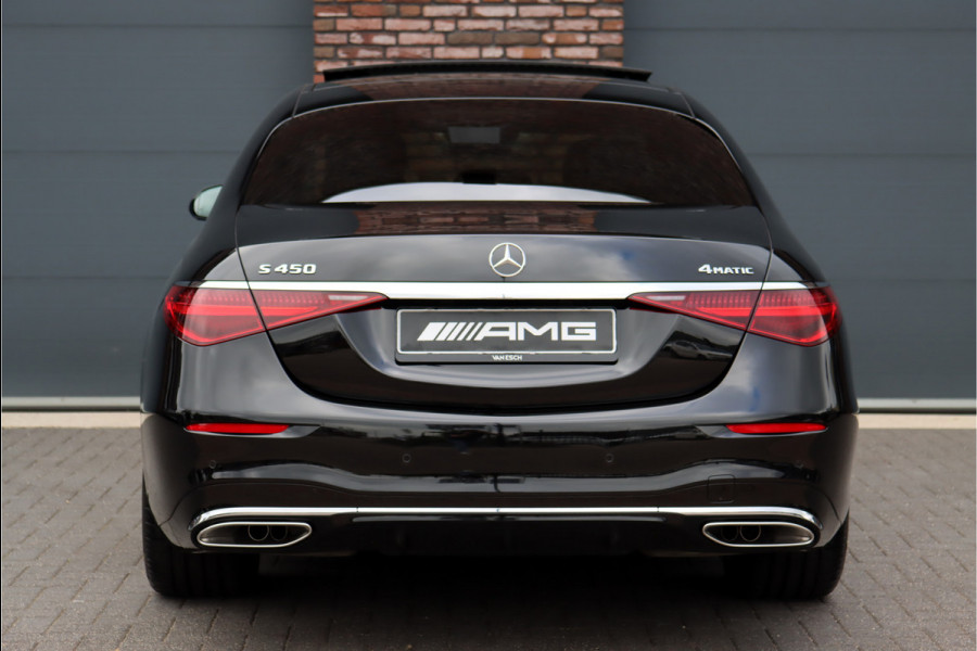 Mercedes-Benz S-Klasse 450 4MATIC Premium AMG Line Aut9 | Luchtvering | Distronic+ | 3D-Display | Memory | HUD | Nappa Leder | Stoelventilatie | Panoramadak | Massage | Rijassistentiepakket+ | Digital Light |