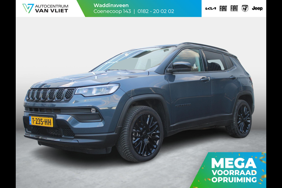 Jeep Compass 4xe 190 Plug-in Hybrid Electric Night Eagle | Clima | Navi | Adapt. Cruise | 19" | Winter Pack | Camera | Keyless | Apple Carplay | Trekhaak | All Season