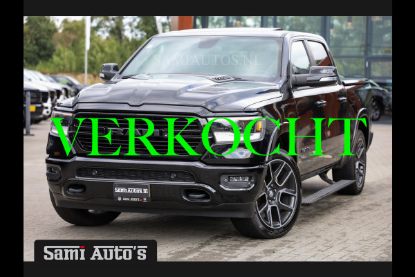 Dodge Ram 1500 SPORT BLACK APPEARANCE | 5.7 V8 HEMI 402PK | GROOT SCHEM | LUCHTVERING A | PANODAK | DUBBELE CABINE | DC | 5 PERSOONS | 4X4 | PICK UP GRIJSKENTEKEN |