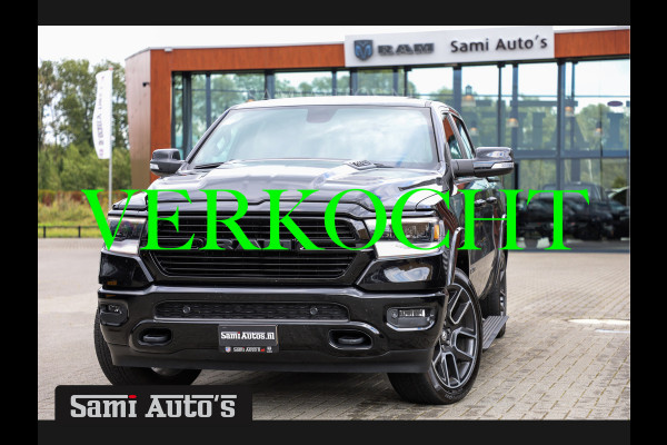 Dodge Ram 1500 SPORT BLACK APPEARANCE | 5.7 V8 HEMI 402PK | GROOT SCHEM | LUCHTVERING A | PANODAK | DUBBELE CABINE | DC | 5 PERSOONS | 4X4 | PICK UP GRIJSKENTEKEN |