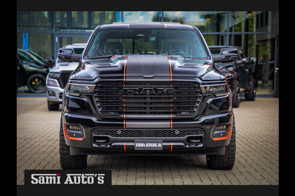 Dodge Ram 2025 LARAMIE NIGHT PREMIUM | BOM VOL + 14.4 INCH SCHERM BOM VOL | LUCHTVERING | HUD | HURRICAN 420PK 636 Nm TWIN TURBO | PRIJS M DUBBELE CABINE | PICK UP | 5 PERSOONS | DC | GRIJSKENTEKEN | VOORRAAD NR 2222 - 5039