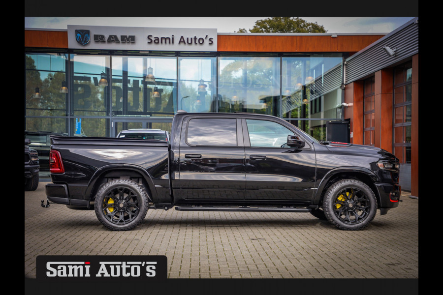 Dodge Ram 2025 LARAMIE NIGHT PREMIUM | BOM VOL + 14.4 INCH SCHERM BOM VOL | LUCHTVERING | HUD | HURRICAN 420PK 636 Nm TWIN TURBO | PRIJS M DUBBELE CABINE | PICK UP | 5 PERSOONS | DC | GRIJSKENTEKEN | VOORRAAD NR 2222 - 5039